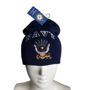 Navy Beanie Hat Officially Licensed By The U.S. Department Of Navy NWT